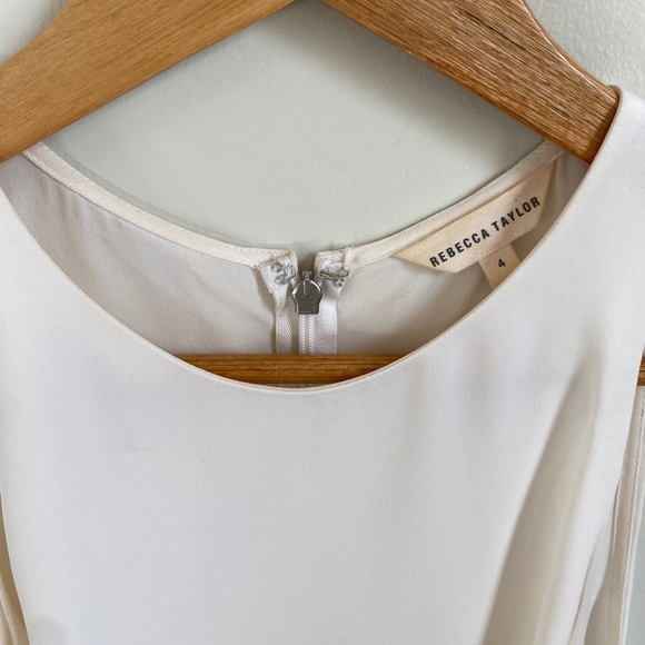 REBECCA TAYLOR Silk Ivory Layered Tank - Picture 7 of 8